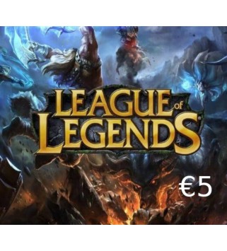 League of Legends 5 EUR Prepaid RP Card Key EUROPE